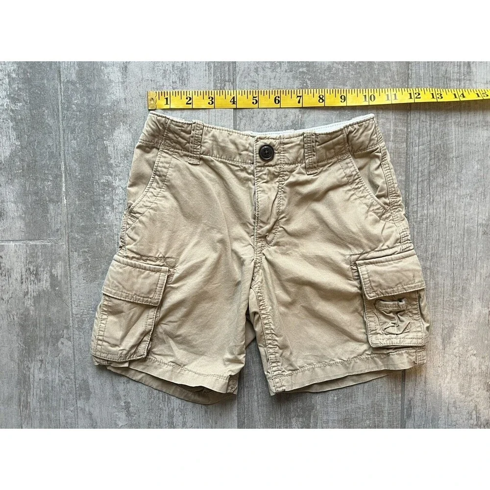 BABY GAP Toddler Boy Cargo Shorts Khaki Tan Beige Casual Everyday School 4T 4..